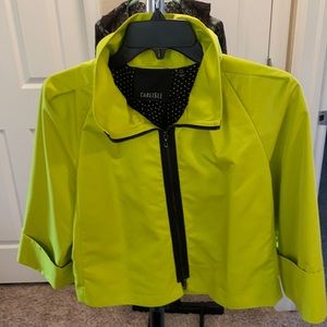 Jacket with blouse and scarf